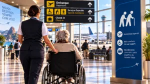 Dicas de conforto e assistência especial em aeroportos do Brasil para viajantes da terceira idade